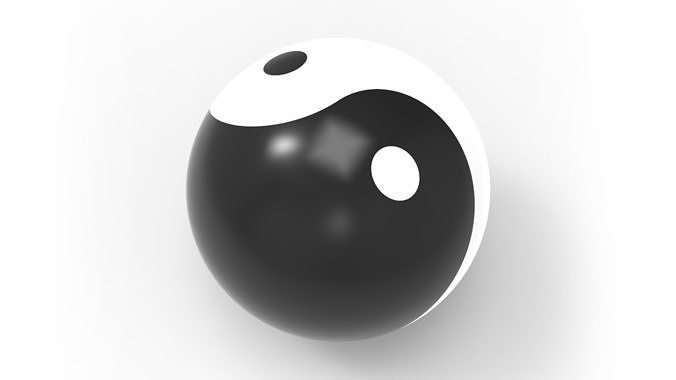 Yin Yang Ball 3D print model