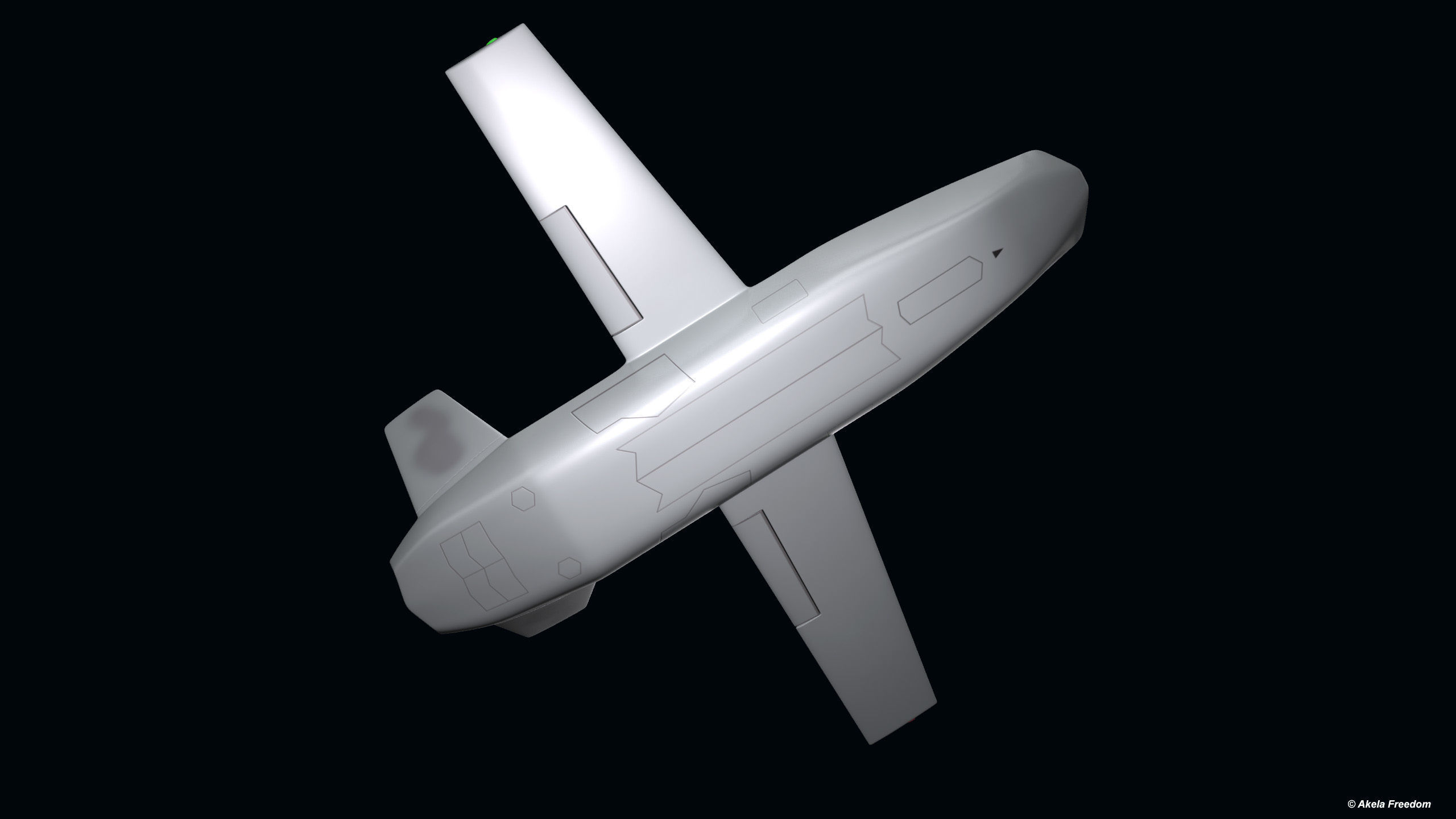 Gambit UCAV 3D model_5