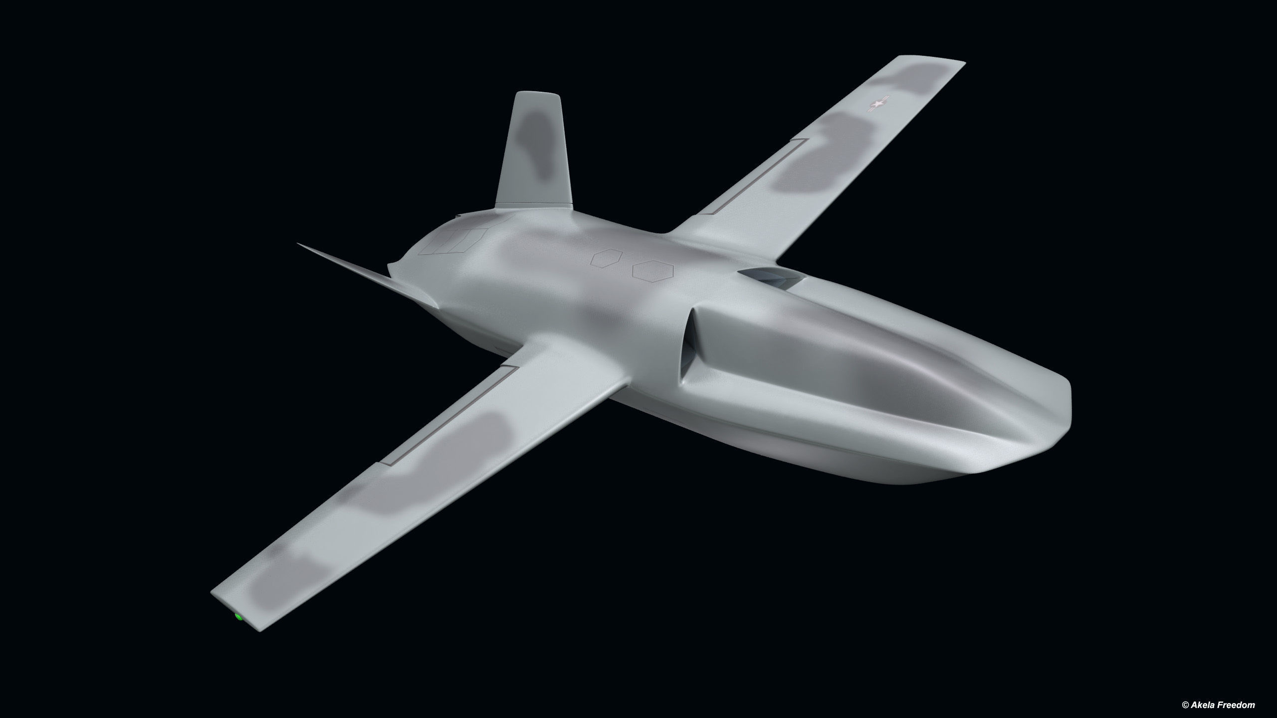 Gambit UCAV 3D model_2