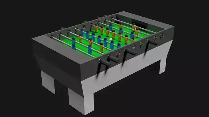Lowpoly Tablesoccer foosball table
