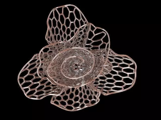 bee comb jali ring stl verified 3D print model_0