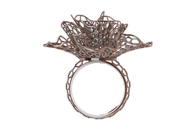 bee comb jali ring stl verified 3D print model_6