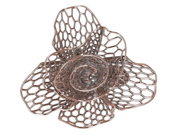 bee comb jali ring stl verified 3D print model_8