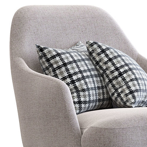 Armchair Liam 3D model 6