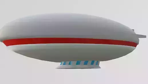 Low poly air ship