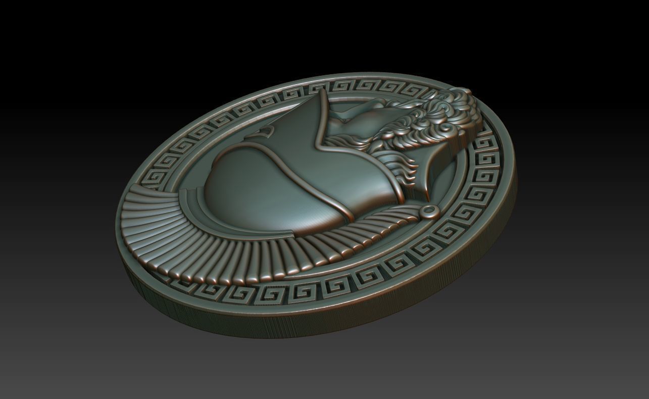 Greek warrior 3D print model_6
