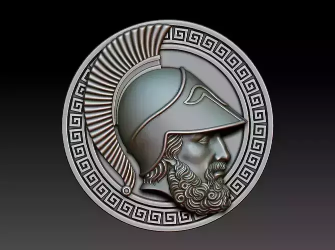 Greek warrior 3D print model Greek warrior 3D print model