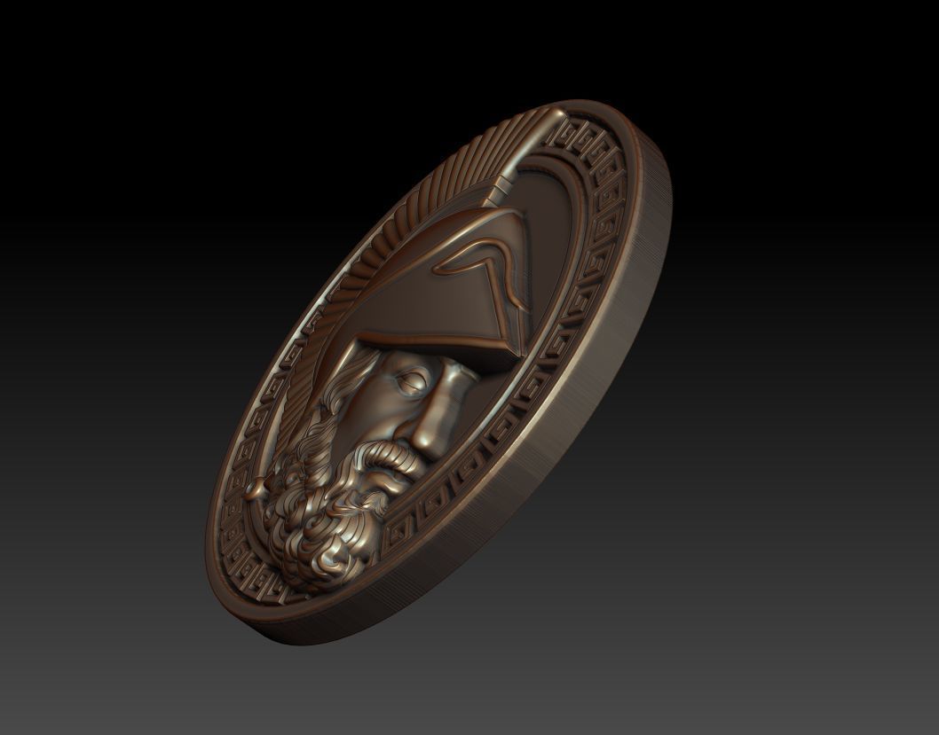 Greek warrior 3D print model_10