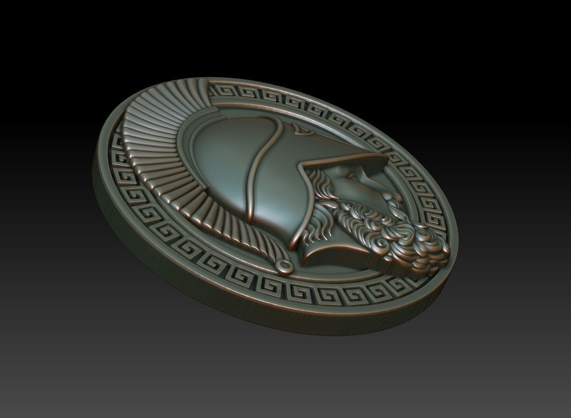 Greek warrior 3D print model_1