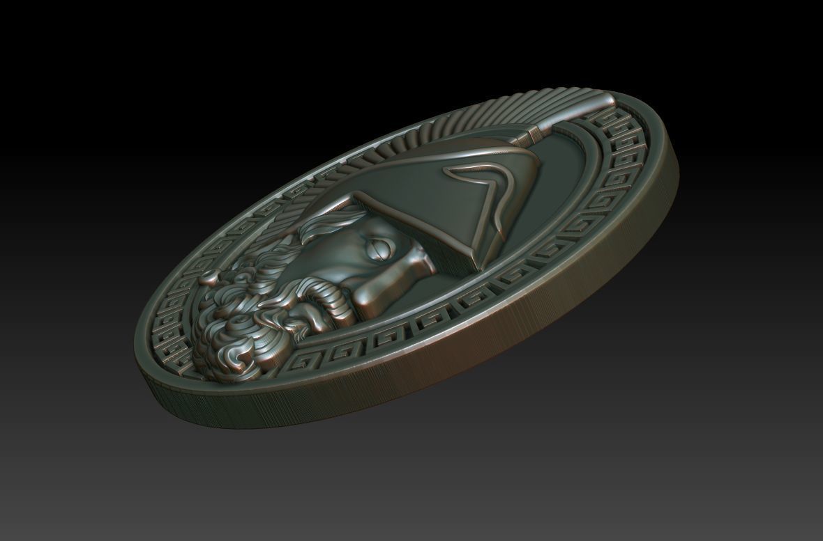 Greek warrior 3D print model_3