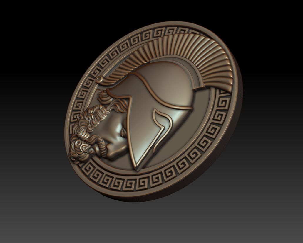 Greek warrior 3D print model_11