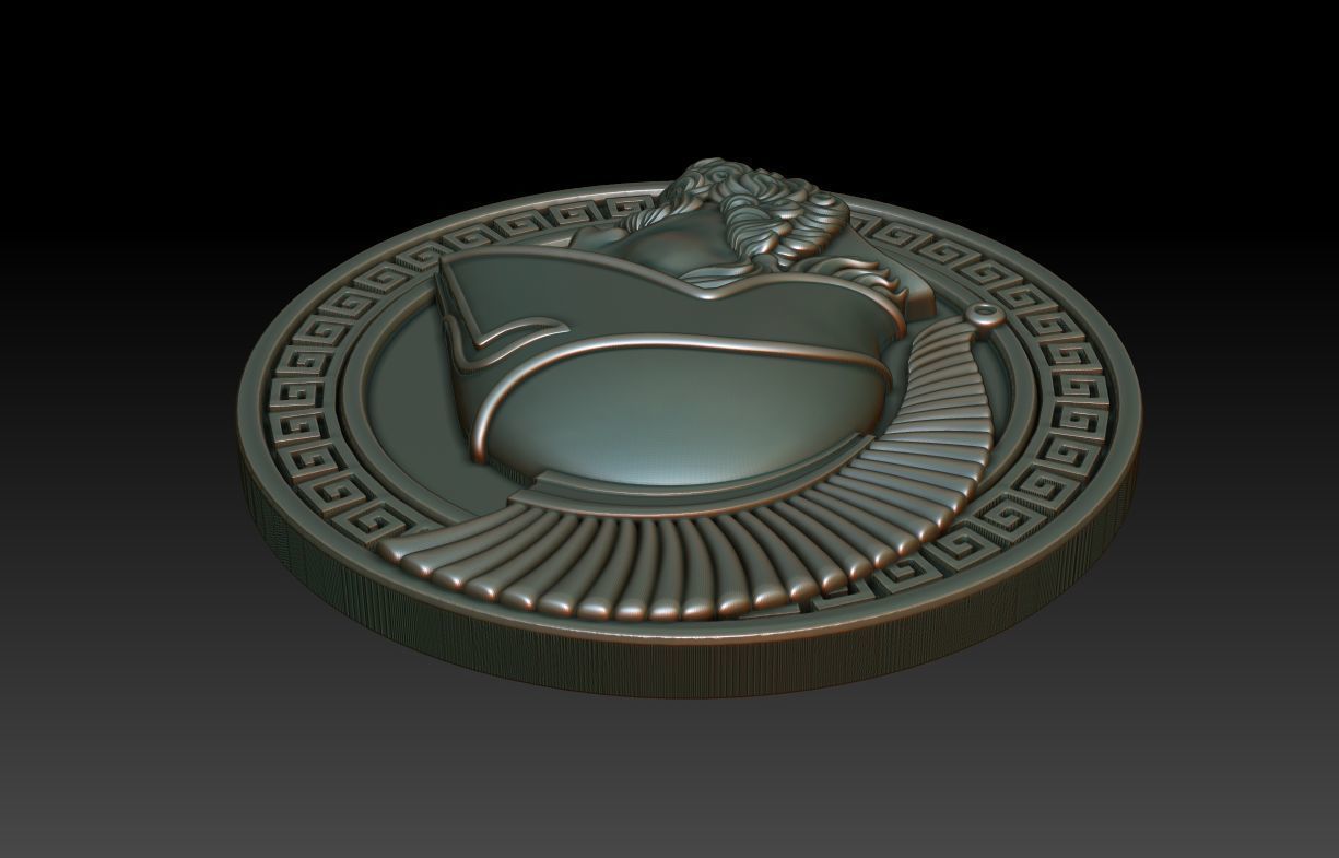 Greek warrior 3D print model_5