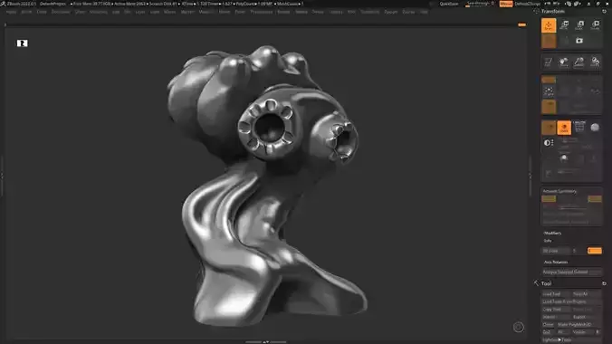 Modern Abstract Decorative sculpture 3d print model 122 3D print model