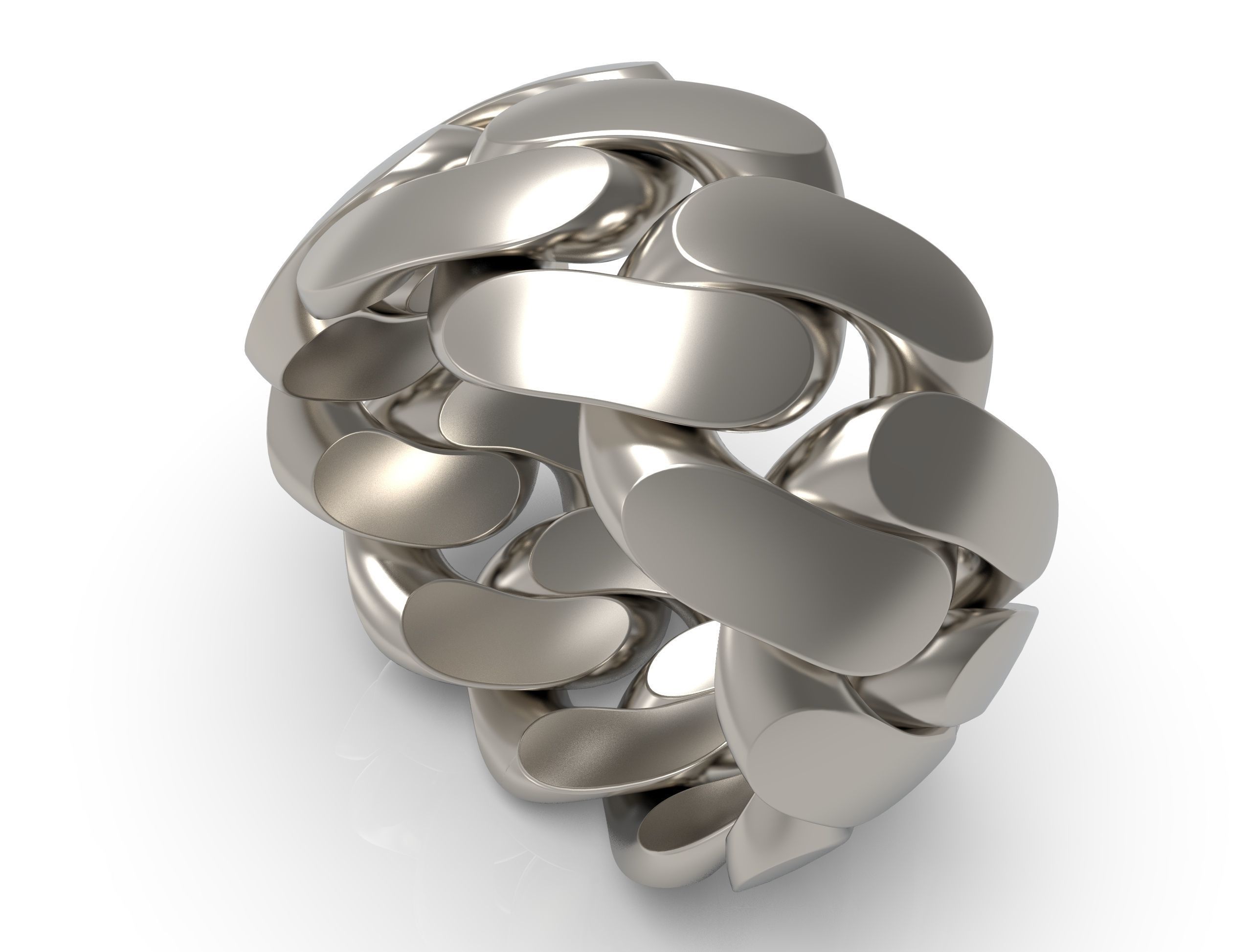 cuban ring 12 mm wide size 64 3D print model_5