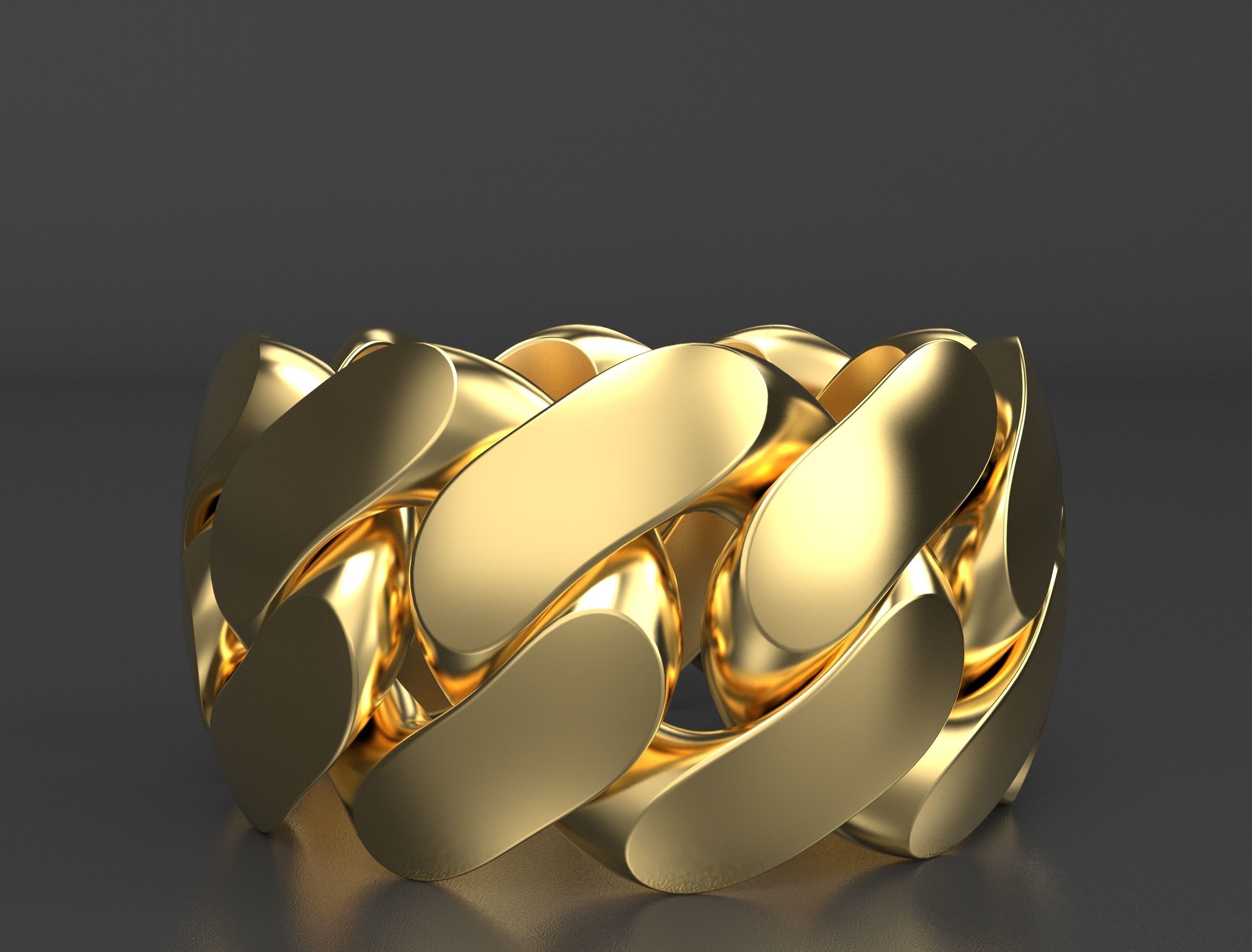 cuban ring 12 mm wide size 64 3D print model_9