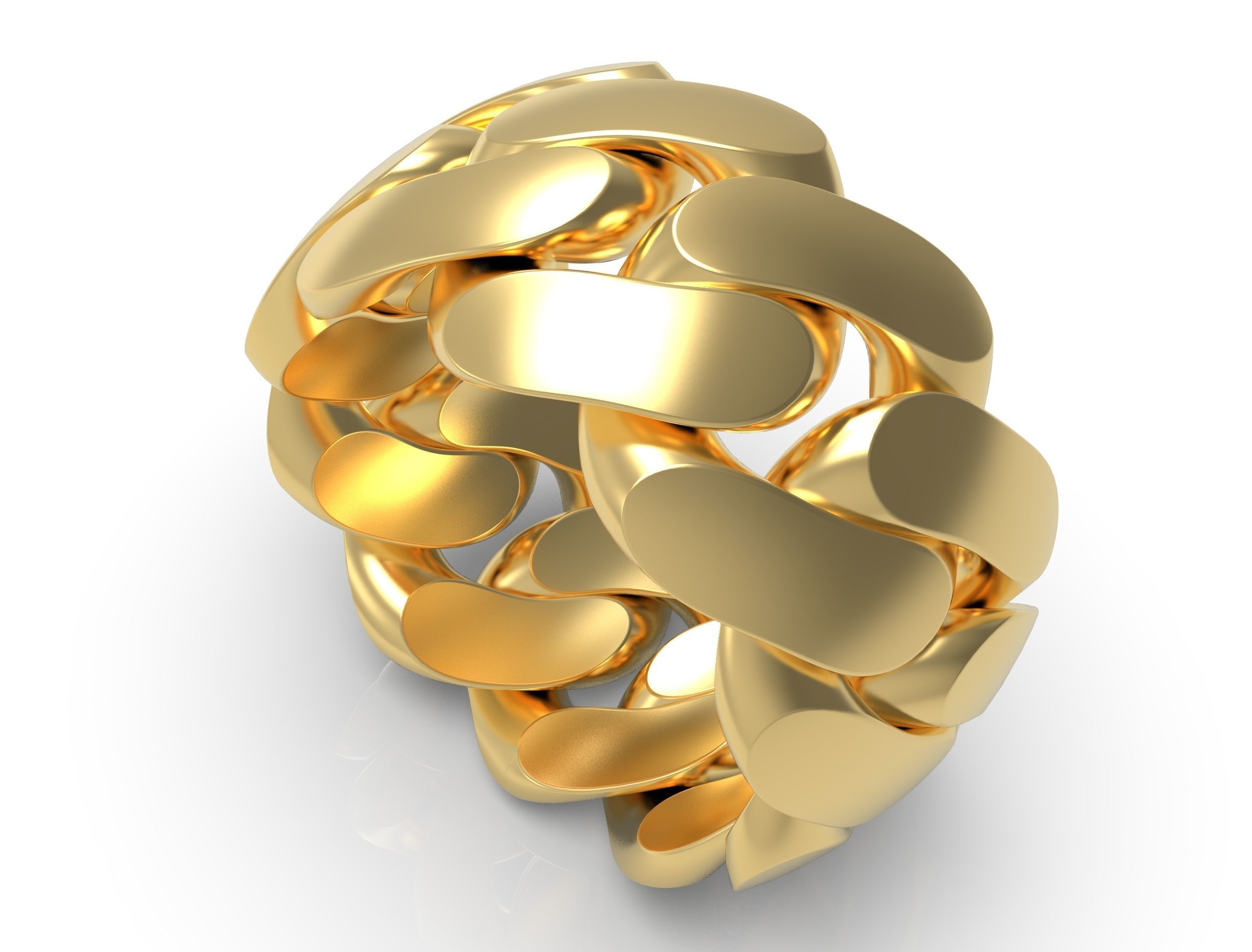 cuban ring 12 mm wide size 64 3D print model_6