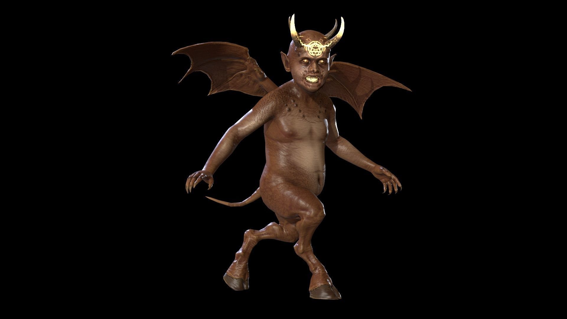 LittleDemon1 demon Low-poly 3D model_23