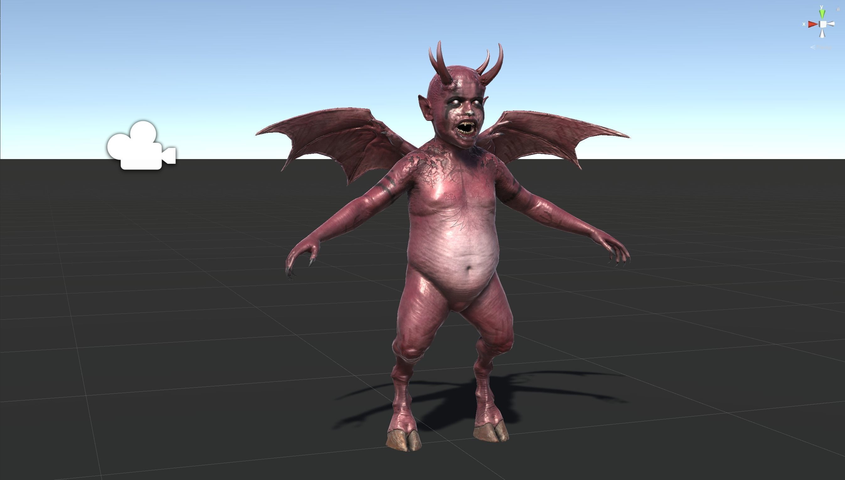 LittleDemon1 demon Low-poly 3D model_38