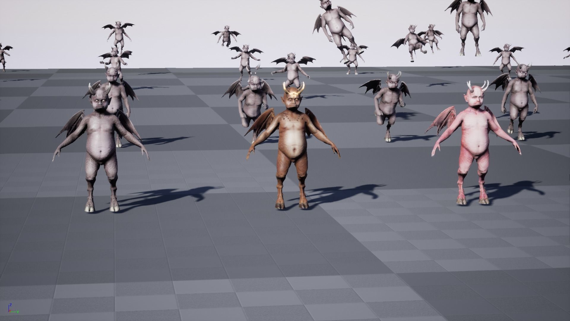 LittleDemon1 demon Low-poly 3D model_35