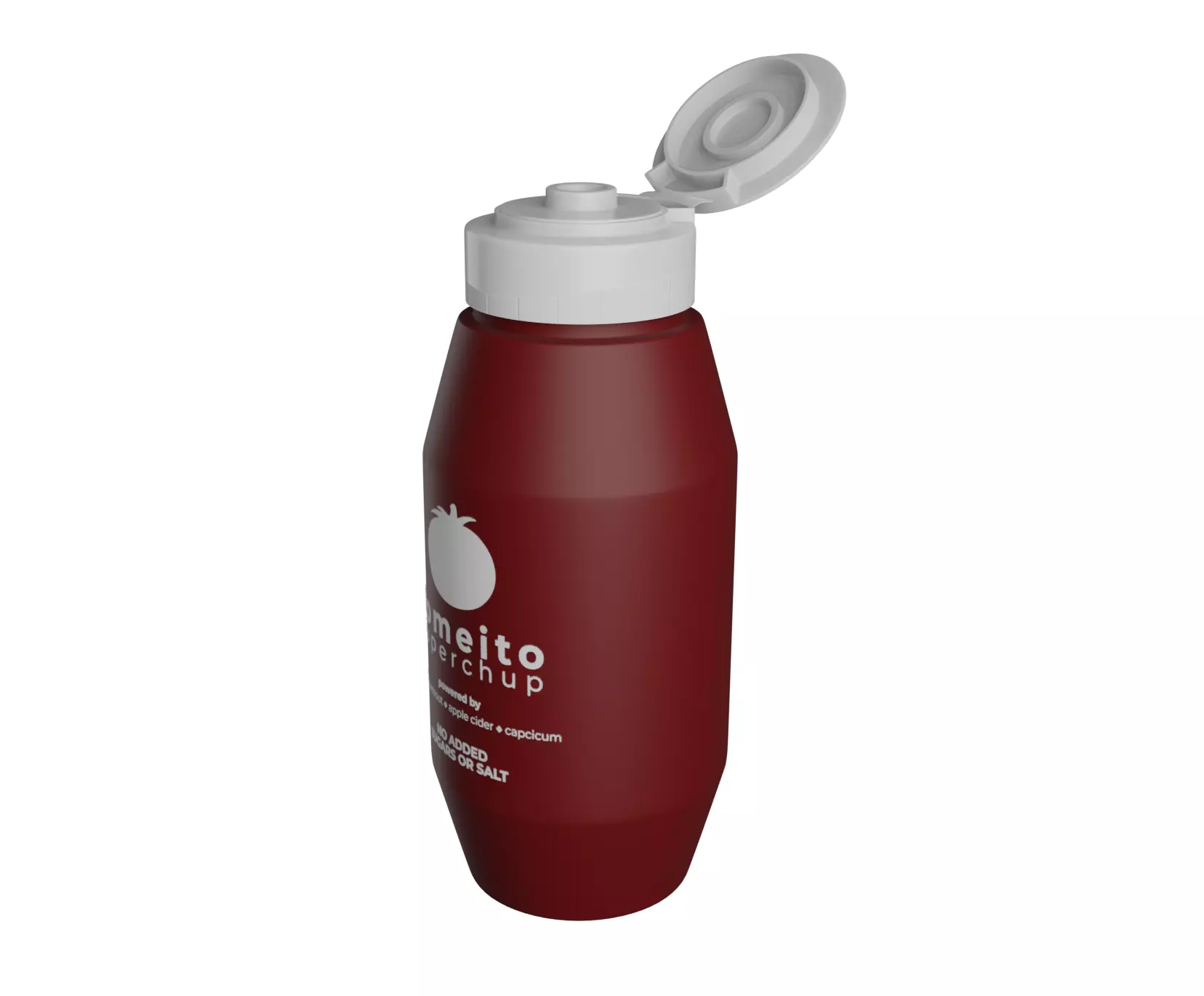 Hot Sauce Condiment Bottle Free 3D model