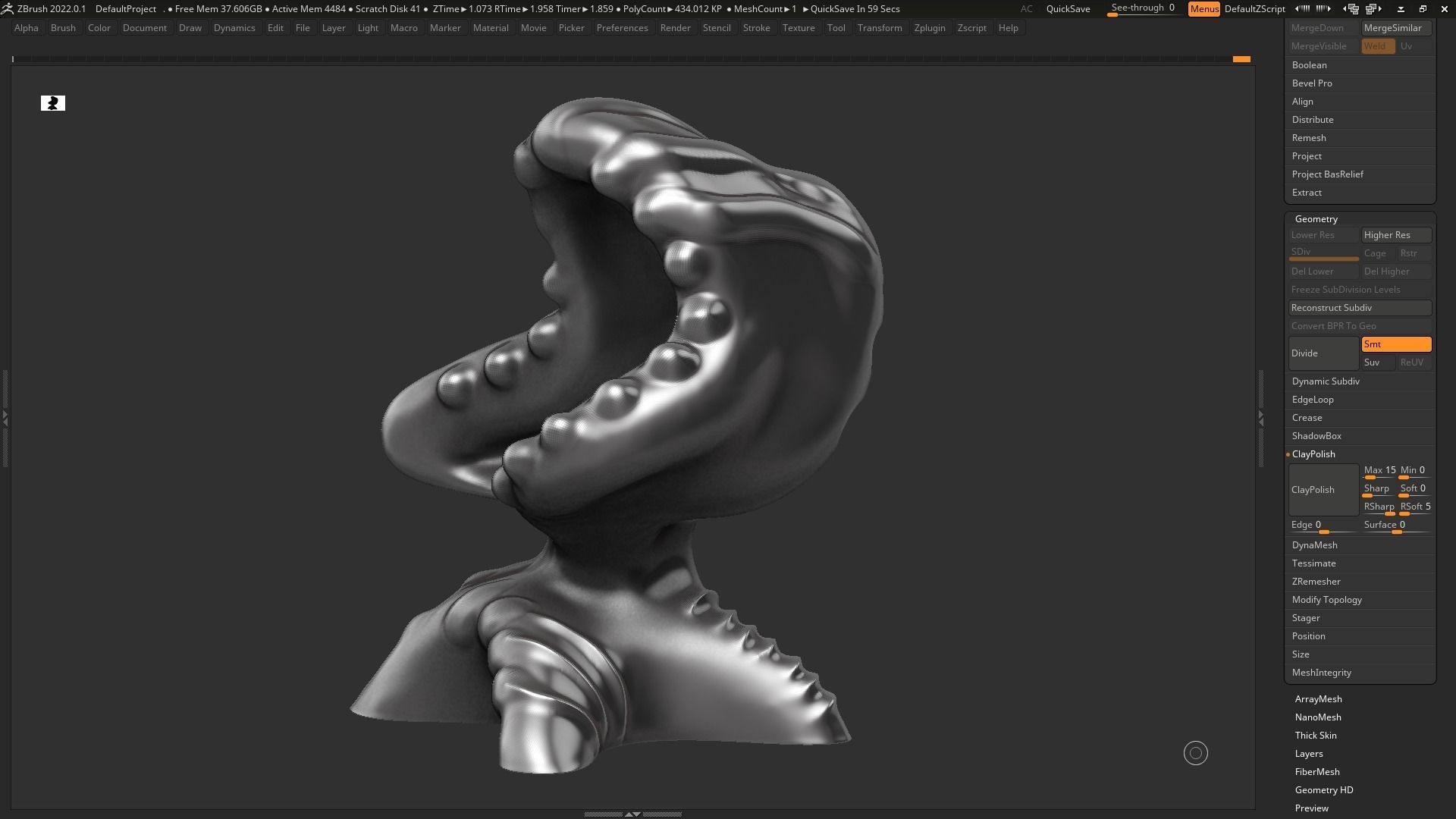 Modern Abstract Decorative sculpture 3d print model 123 3D print model_5