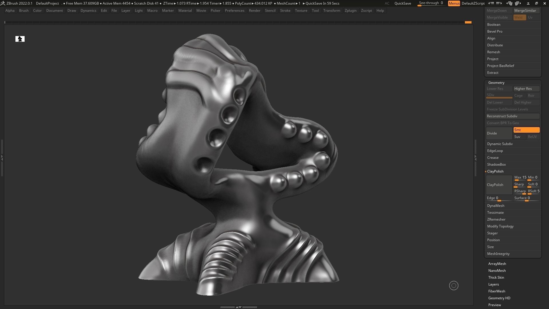 Modern Abstract Decorative sculpture 3d print model 123 3D print model_7