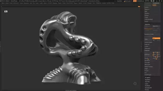 Modern Abstract Decorative sculpture 3d print model 123 3D print model