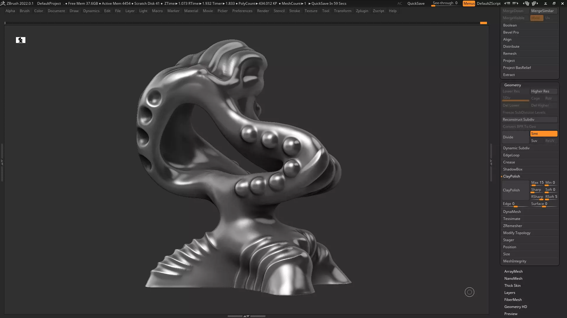 Modern Abstract Decorative sculpture 3d print model 123 3D print model_0