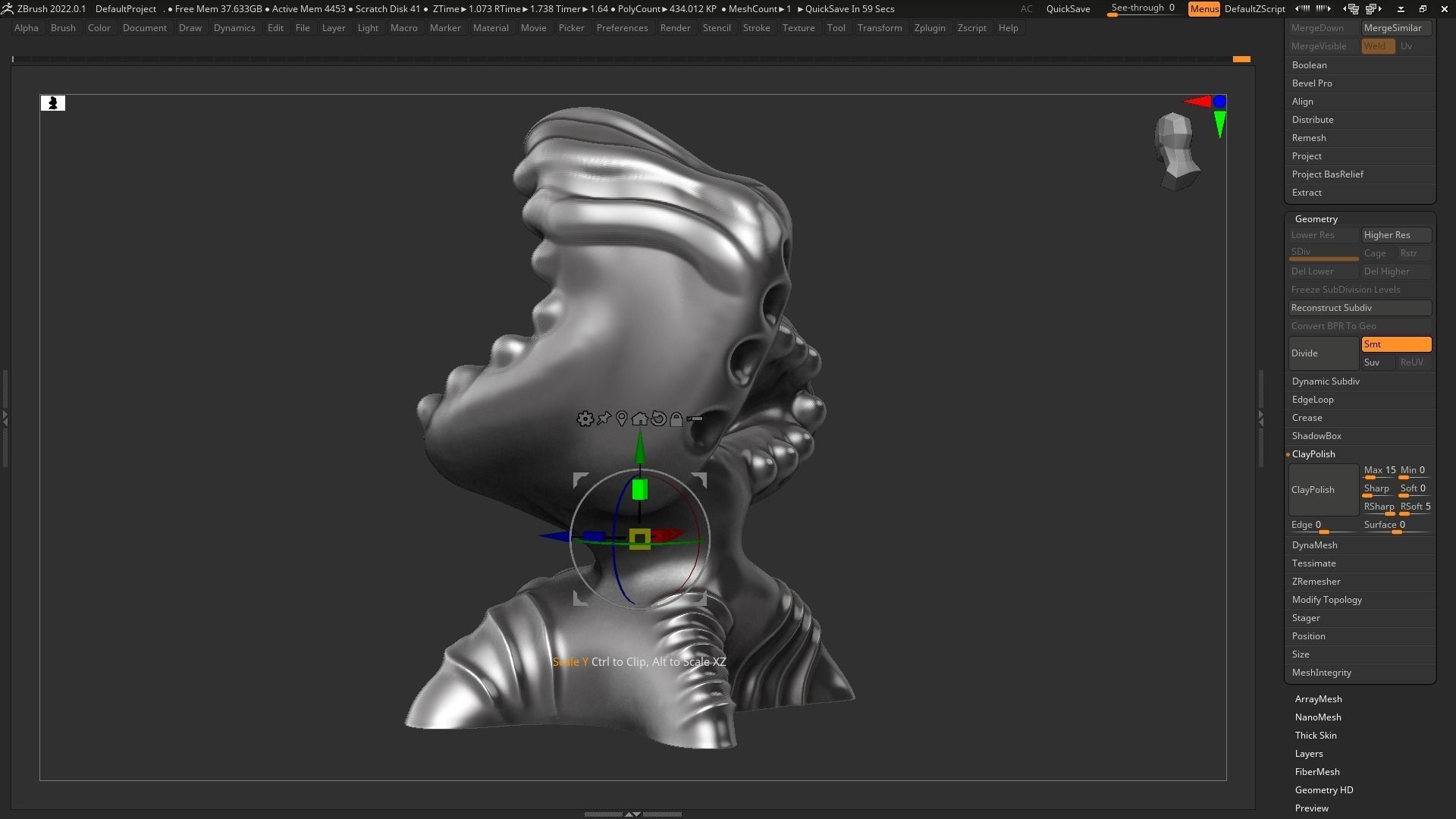 Modern Abstract Decorative sculpture 3d print model 123 3D print model_4