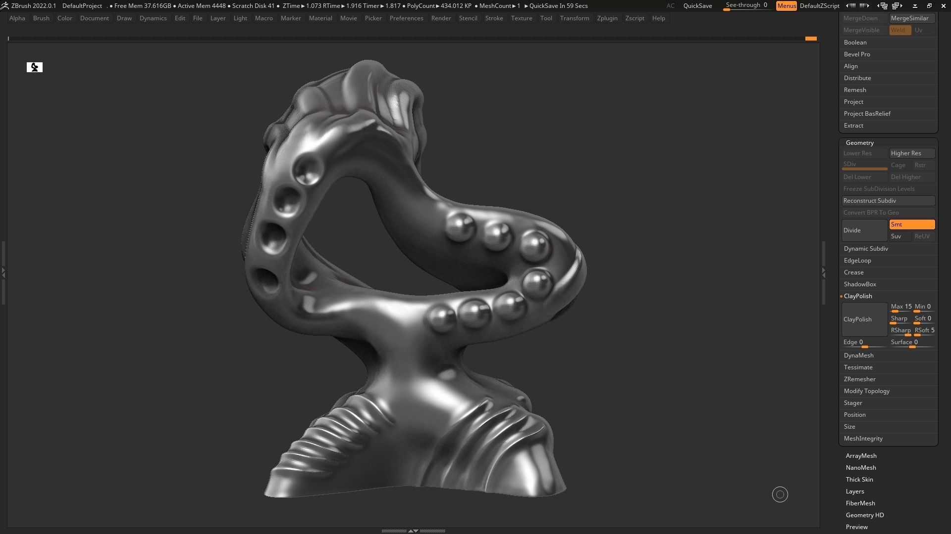 Modern Abstract Decorative sculpture 3d print model 123 3D print model_8