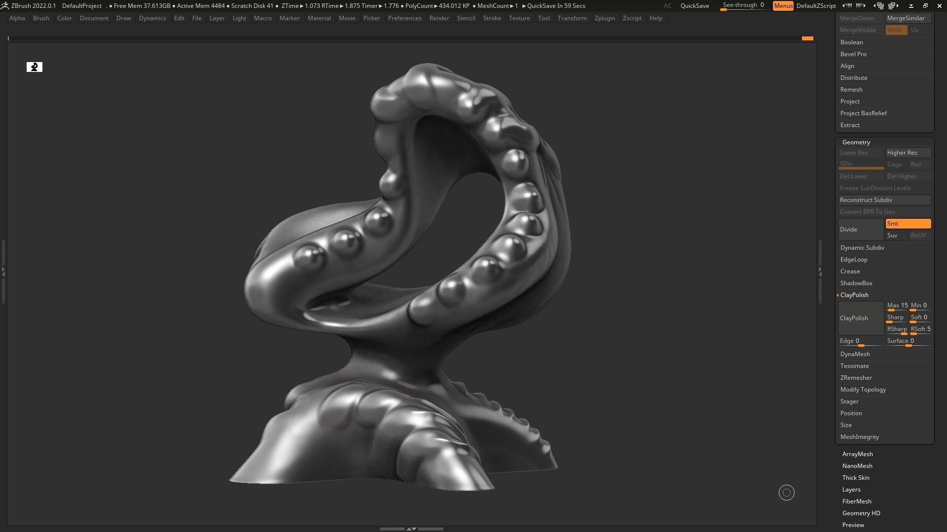 Modern Abstract Decorative sculpture 3d print model 123 3D print model_6