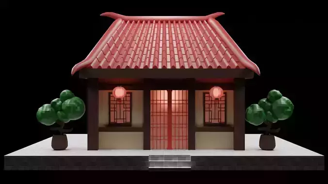 Chinese architecture 3d model