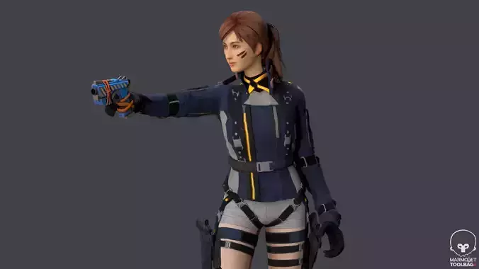 Lucy  Warrior Game Ready Character