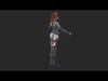 Lucy  The Warrior Game Ready Character Low-poly 3D model_2