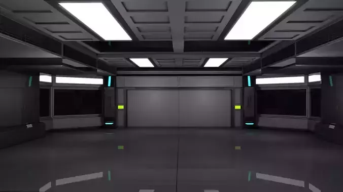 Sci Fi Interior 3D model