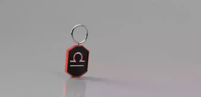 Libra keychain  3D print model