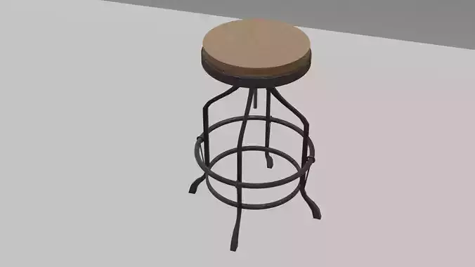 Industrial kitchen stool