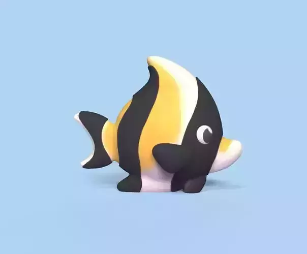 Moorish Idol 3D print model