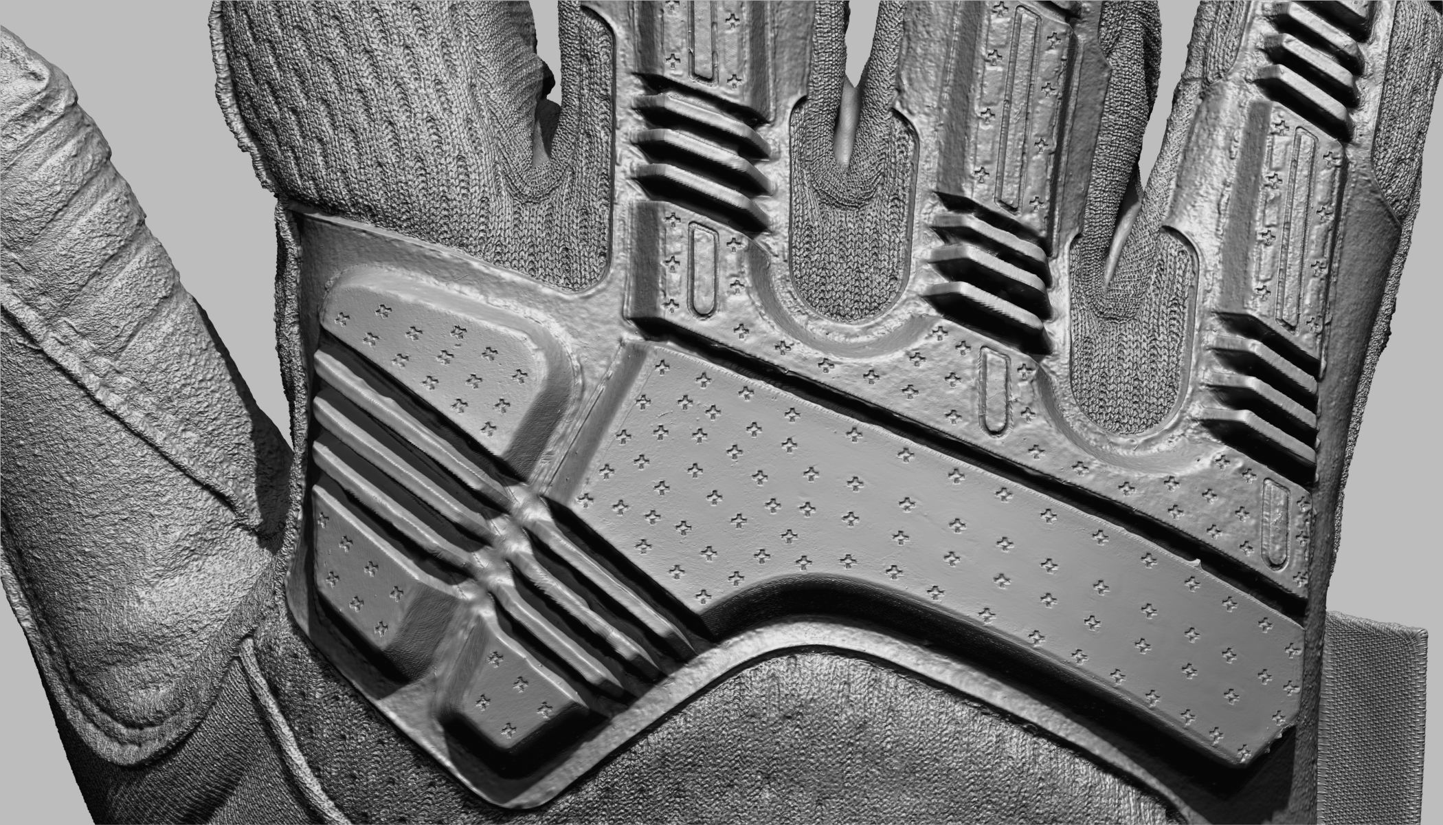 Tactical Gloves 007 Low-poly 3D model_14