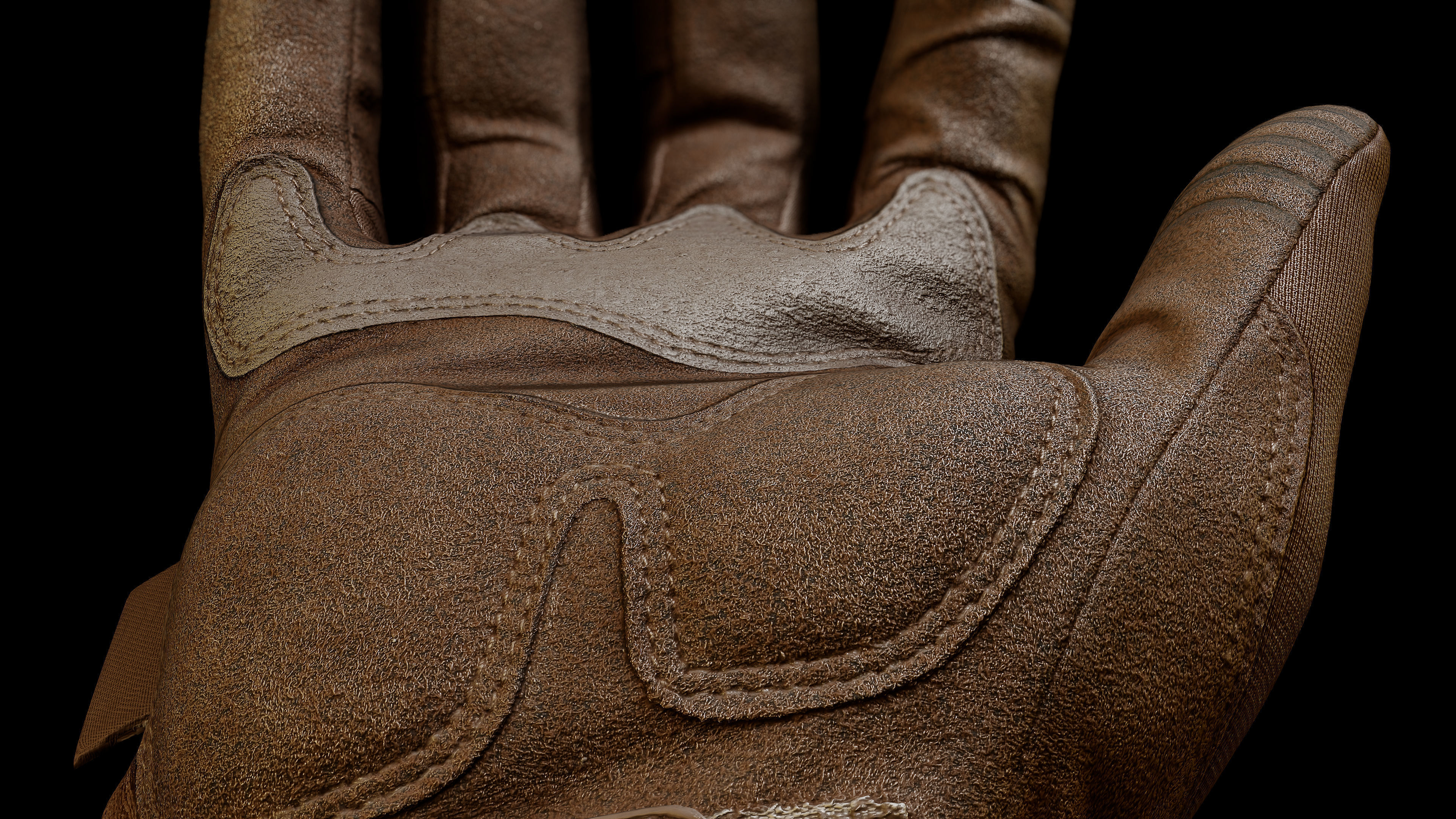 Tactical Gloves 007 Low-poly 3D model_10