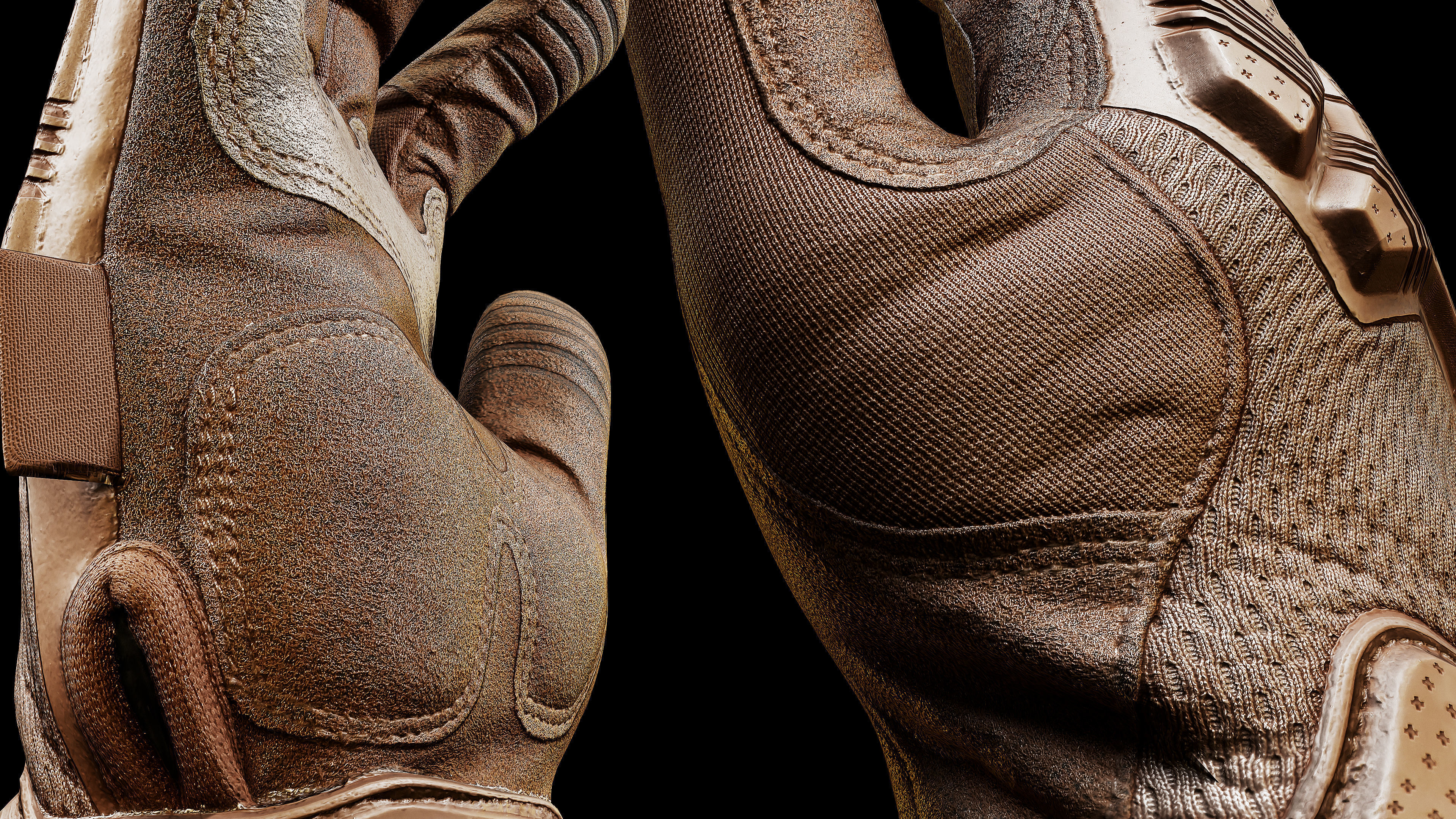 Tactical Gloves 007 Low-poly 3D model_9