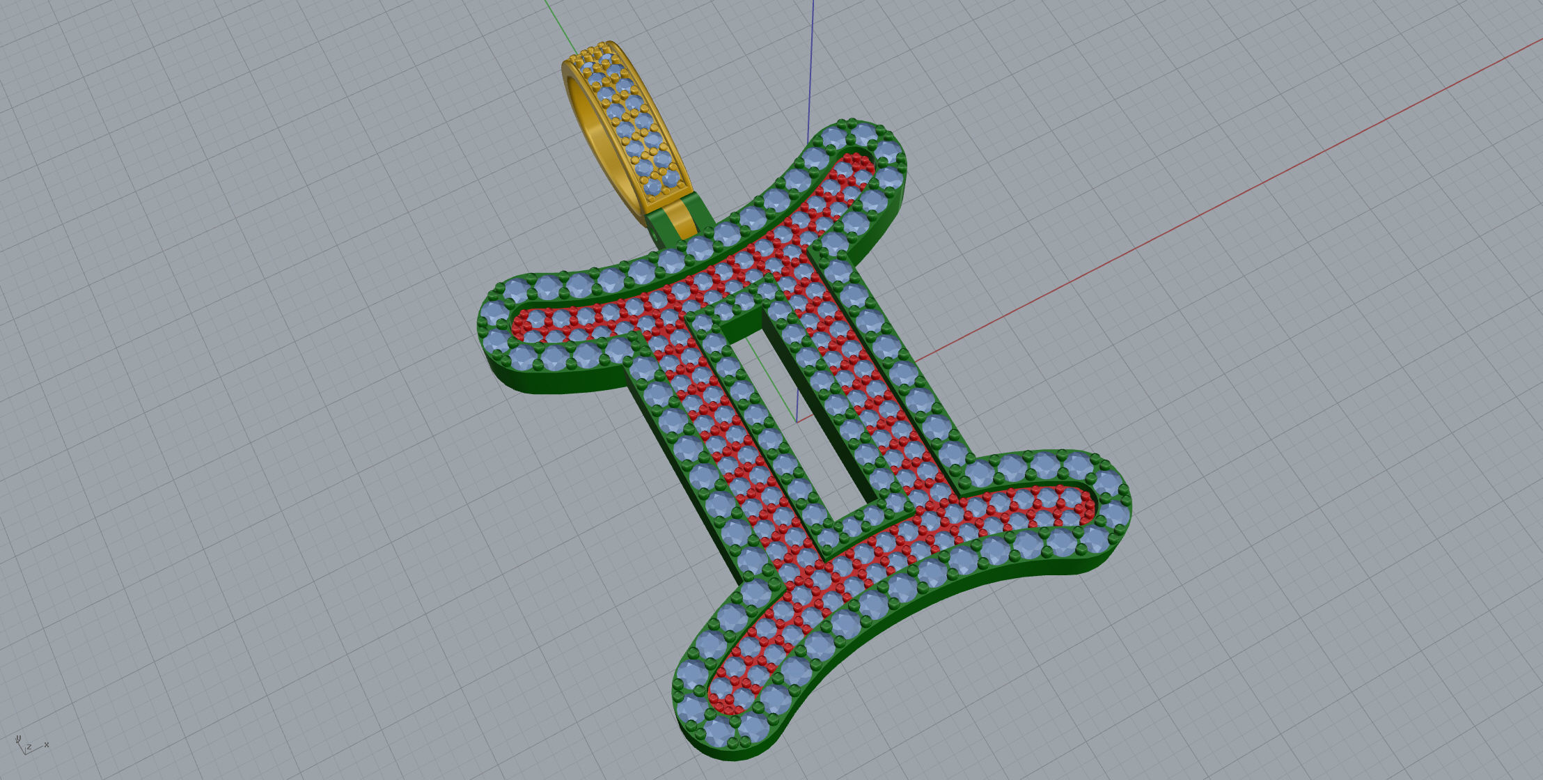 Gemini Double Layer 3D print model_3