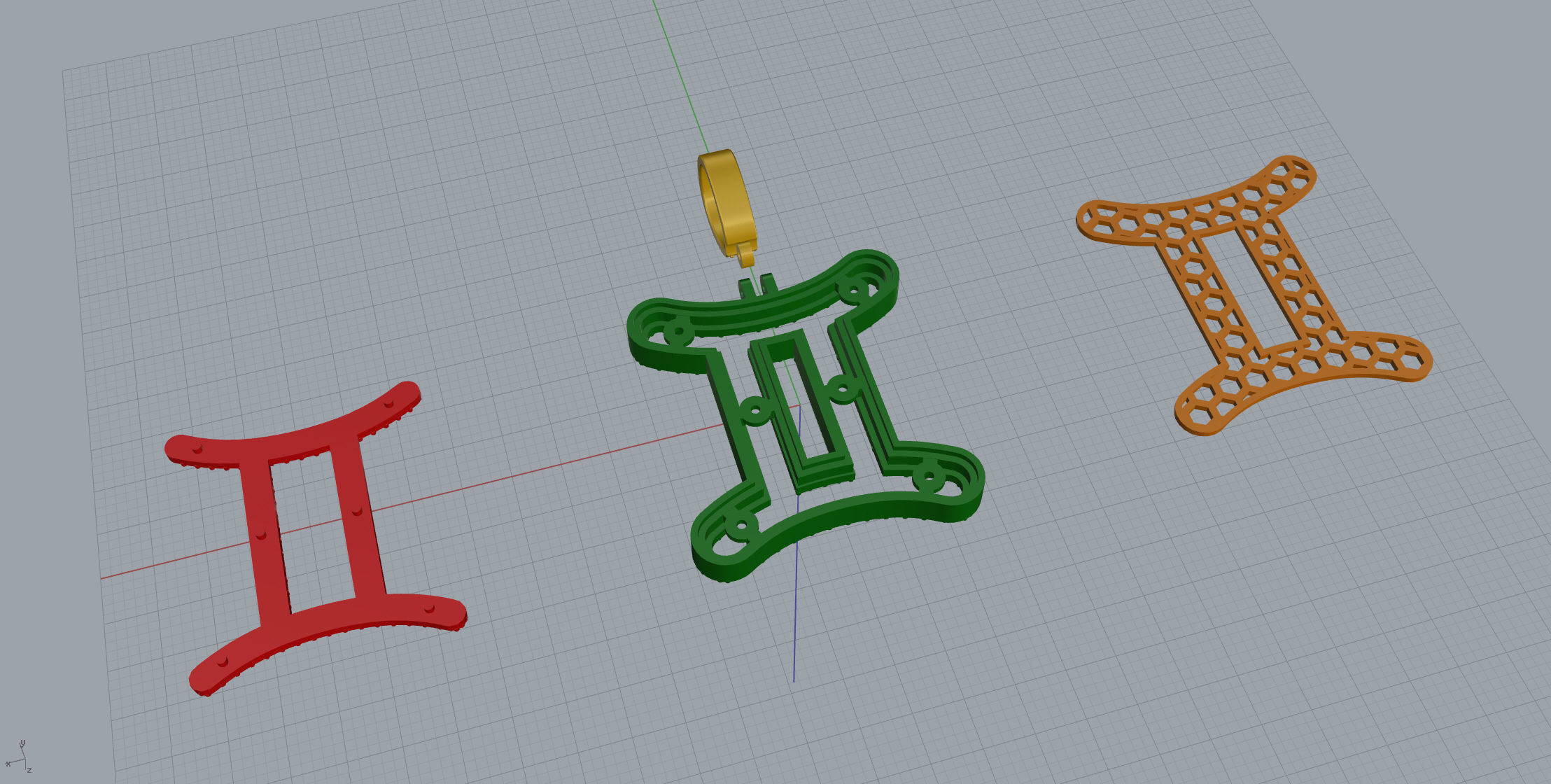 Gemini Double Layer 3D print model_12