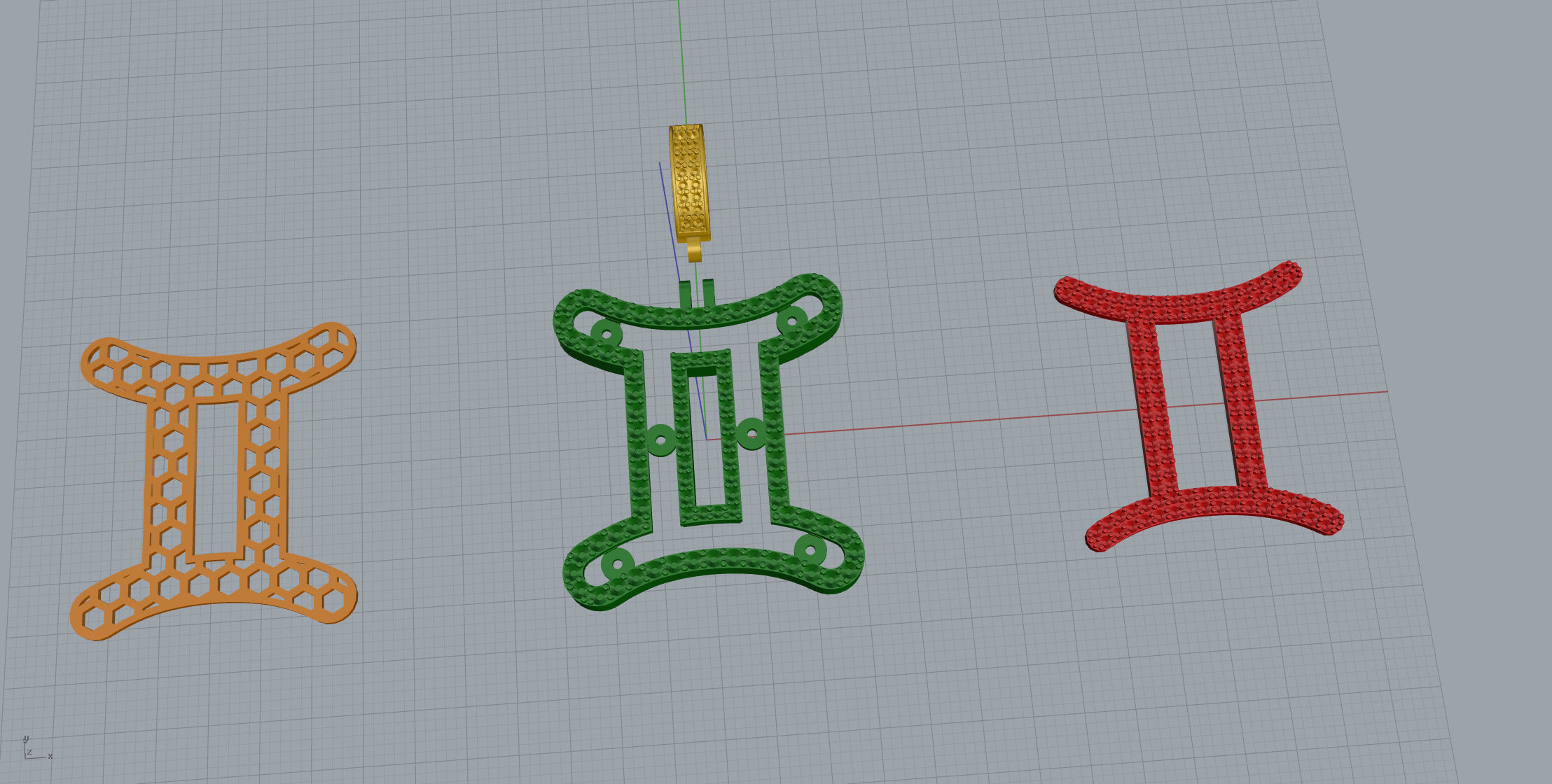 Gemini Double Layer 3D print model_11