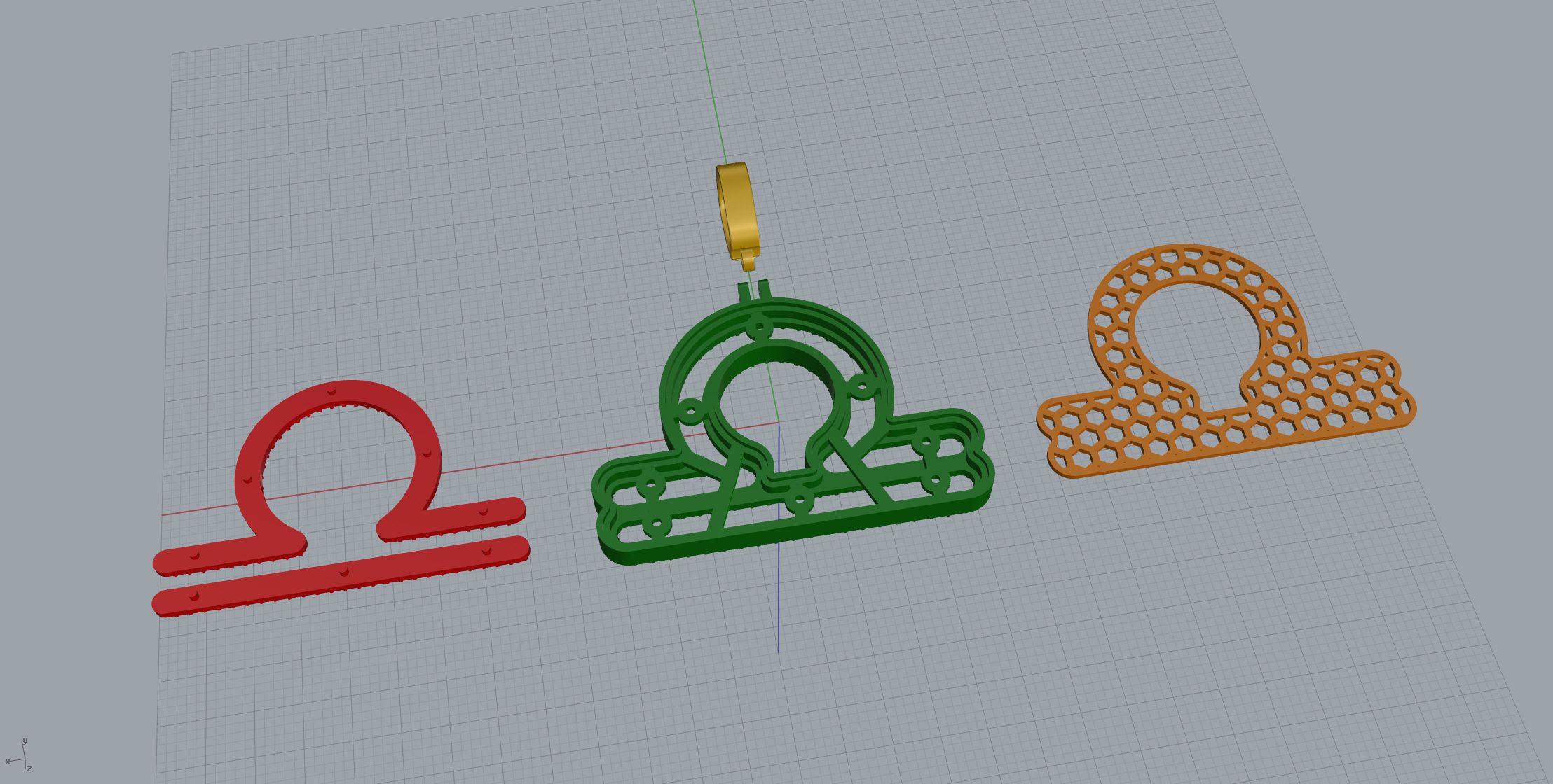 Libra Double Layer 3D print model_12