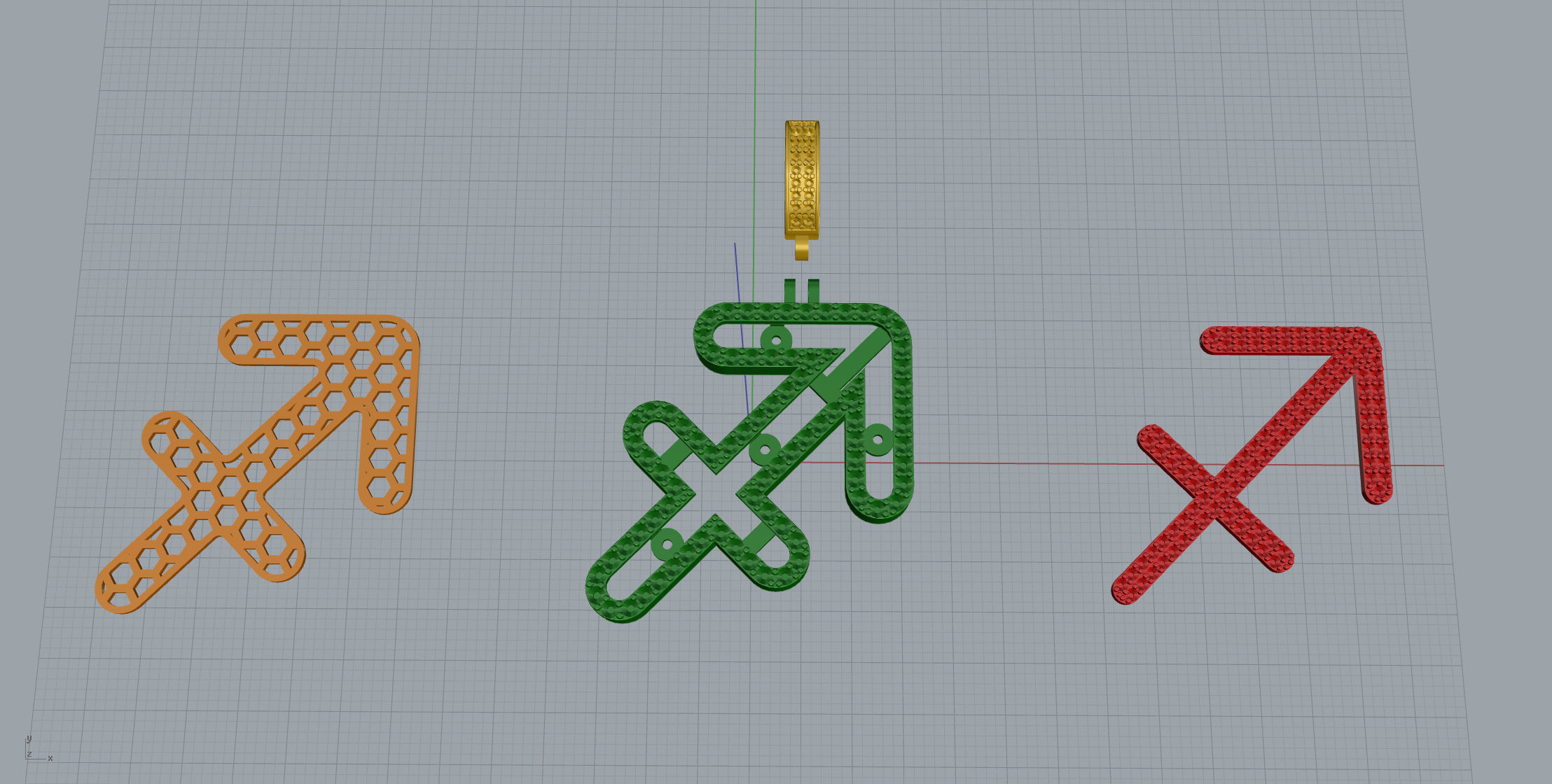 Sagittarius Doubel layer 3D print model_11