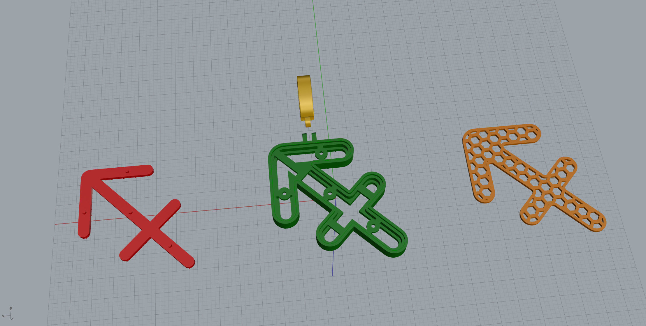 Sagittarius Doubel layer 3D print model_12