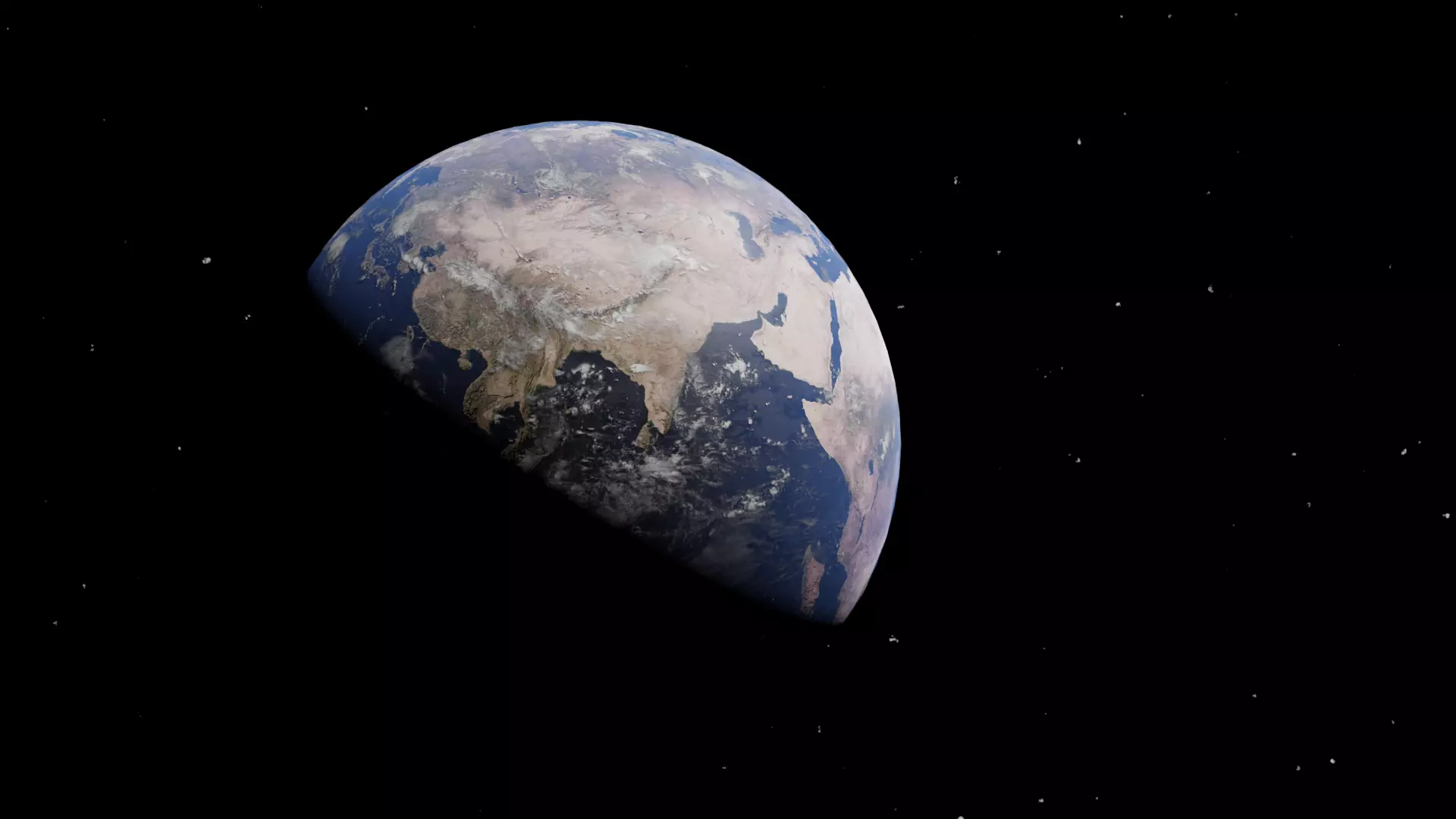 Earth 3D model from space Free 3D model