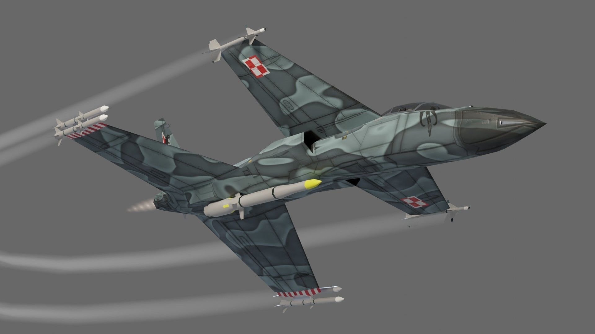 IAI Sparrow X concept fighter Low-poly 3D model_10