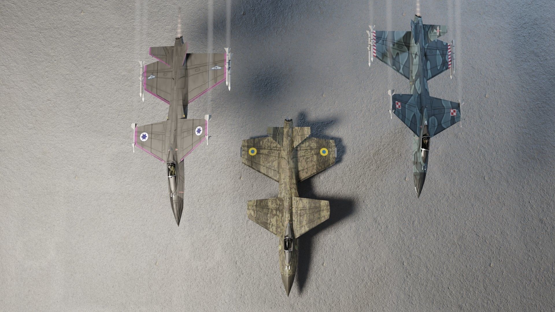 IAI Sparrow X concept fighter Low-poly 3D model_6